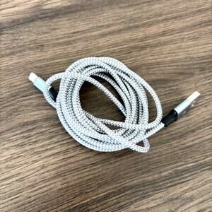 USBA to Lightning Charging Cable - Braided - MFi Certified- 6FT - Silver